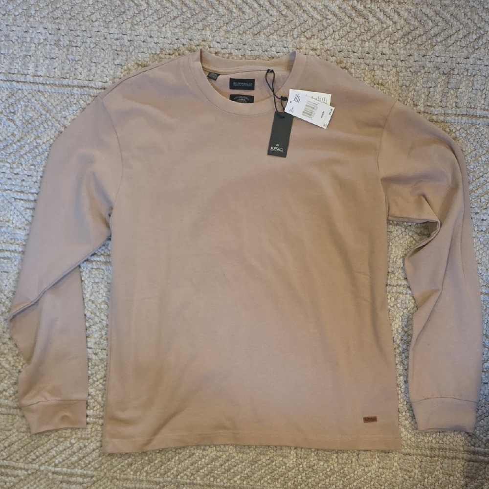 Buffalo David Bitton Tan Crewneck Top